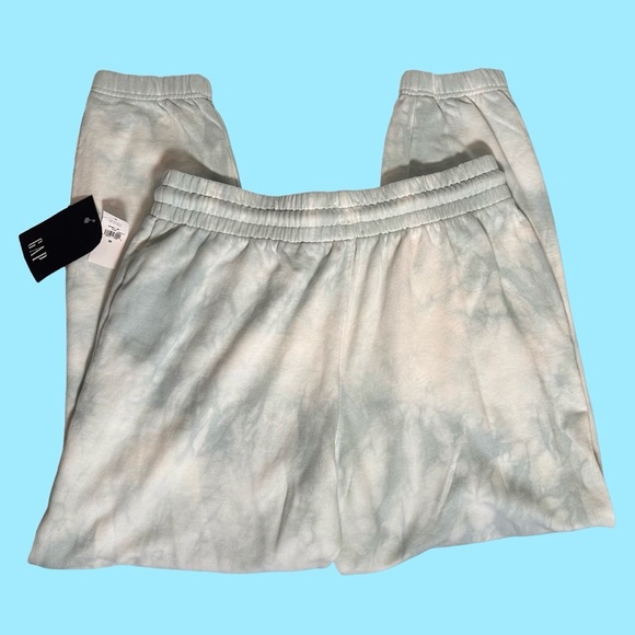 NWT GAP Light Blue Tie-Dyed Jogger Pants - Picture 2 of 3